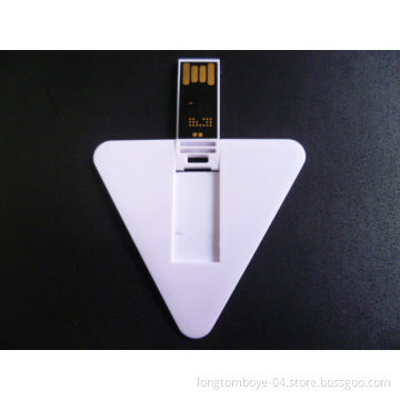 Triangle Shape Credit Card USB Flash Drive 128MB-128GB